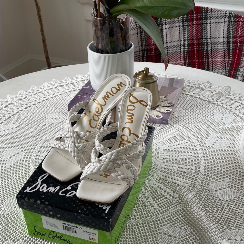 Sam Edelman Ivory Braided Sandals